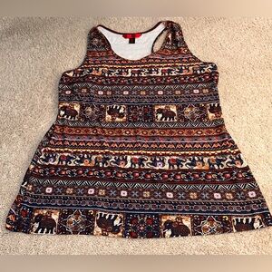 Hot Kiss Black Sleeveless Top. Size 2X